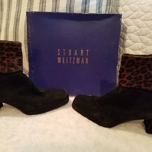 STUART WEITZMAN LEOPARD BOOTS